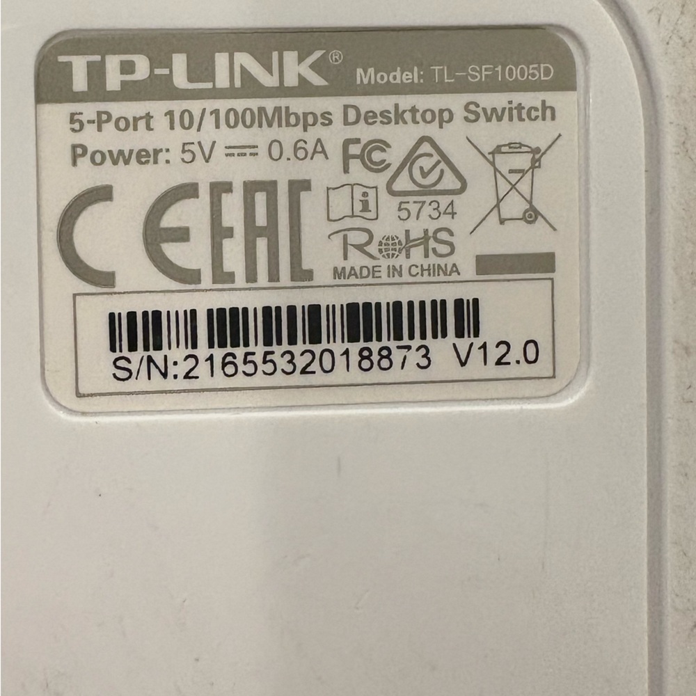 TP-Link Desk 5-Port Switch Model TL-SF1005D - Picture 3 of 5